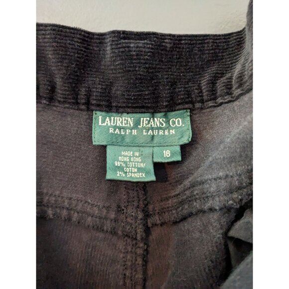 Vintage 90's Ralph Lauren Lauren Jeans Co Black Bootcut‎ Corduroys - 16 - Picture 5 of 13